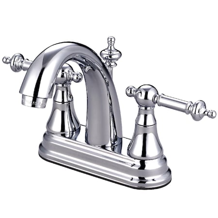 Kingston Brass KS7611TL 4" Centerset Bathroom Faucet, Polished Chrome KS7611TL